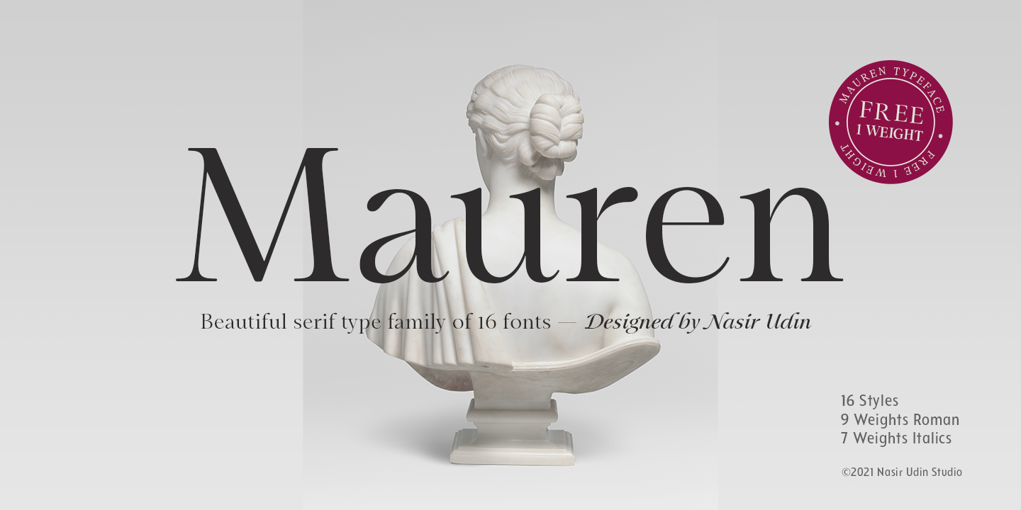 Mauren free font