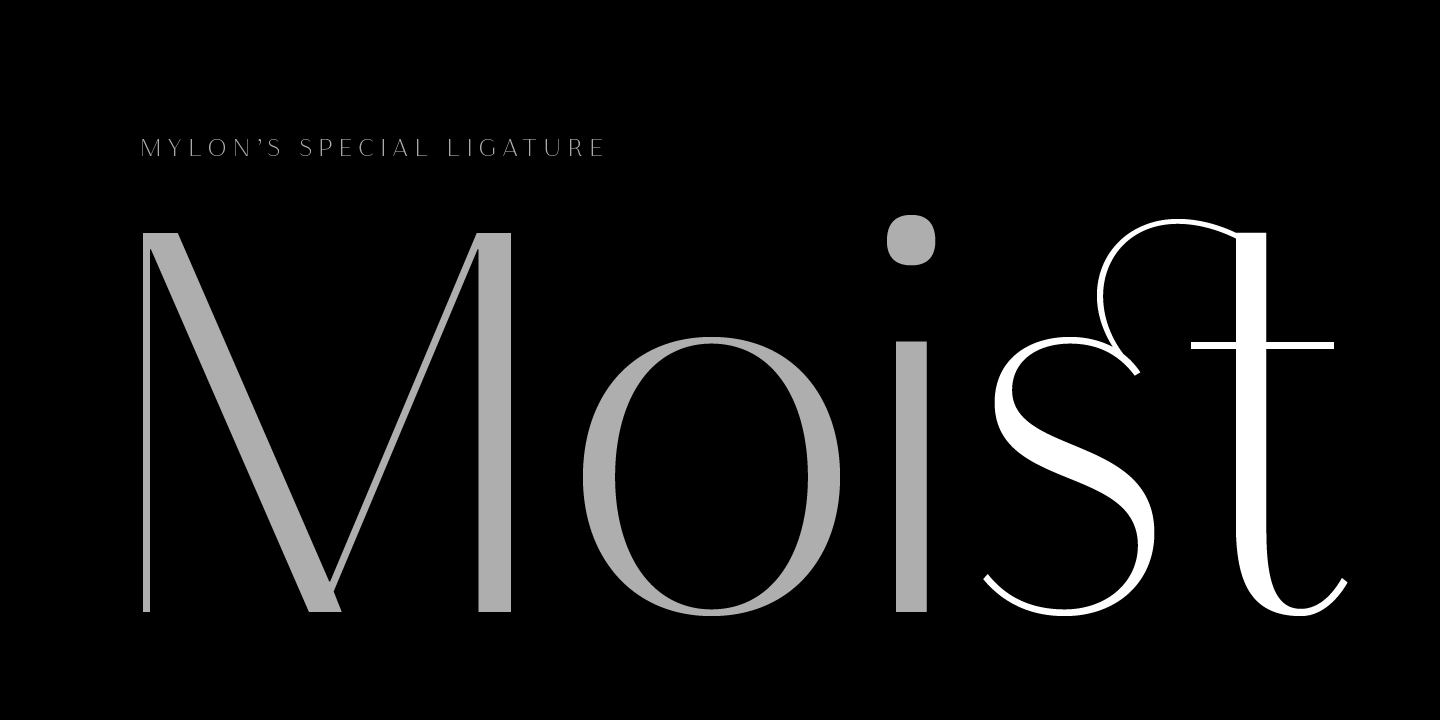 Mylon Sexy Elegant Sans Serif Font