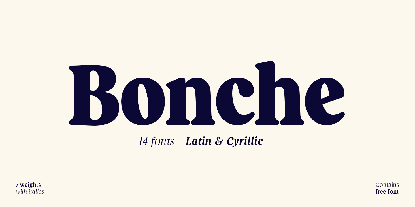 Bonche Soft Serif Font